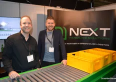 Jeffrey de Wit and Rick van Roij of Next Handling Systems "go well. "We are happy that our network knows how to find us. We are happy to help them."